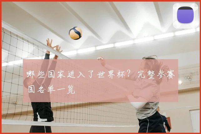 哪些国家进入了世界杯?完整参赛国名单一览